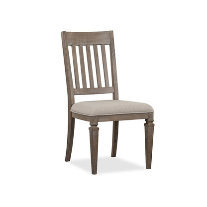 Lancaster Dovetail Grey Upholstered Side Chair Two Pack