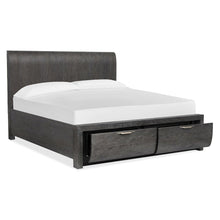Kinsley Black Heron Queen Panel Storage Bed