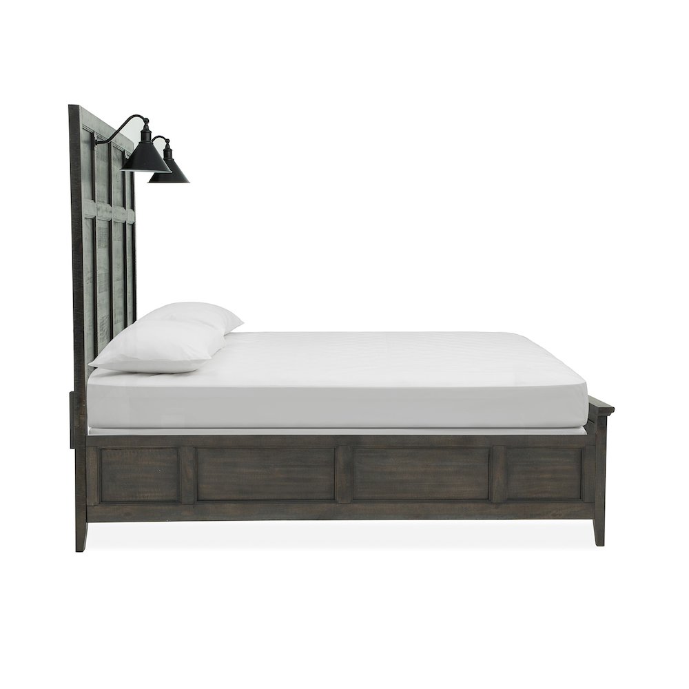 Westley Falls Graphite King Lamp Panel Bed