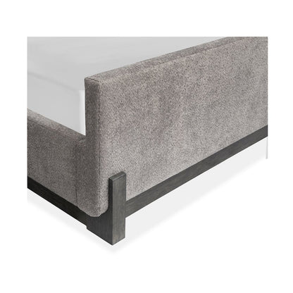 Kinsley Black Heron Queen Upholstered Panel Bed