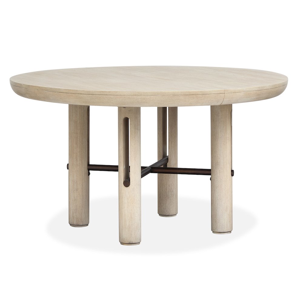 Sunset Cove Sanibel Brown Extendable Round Dining Table