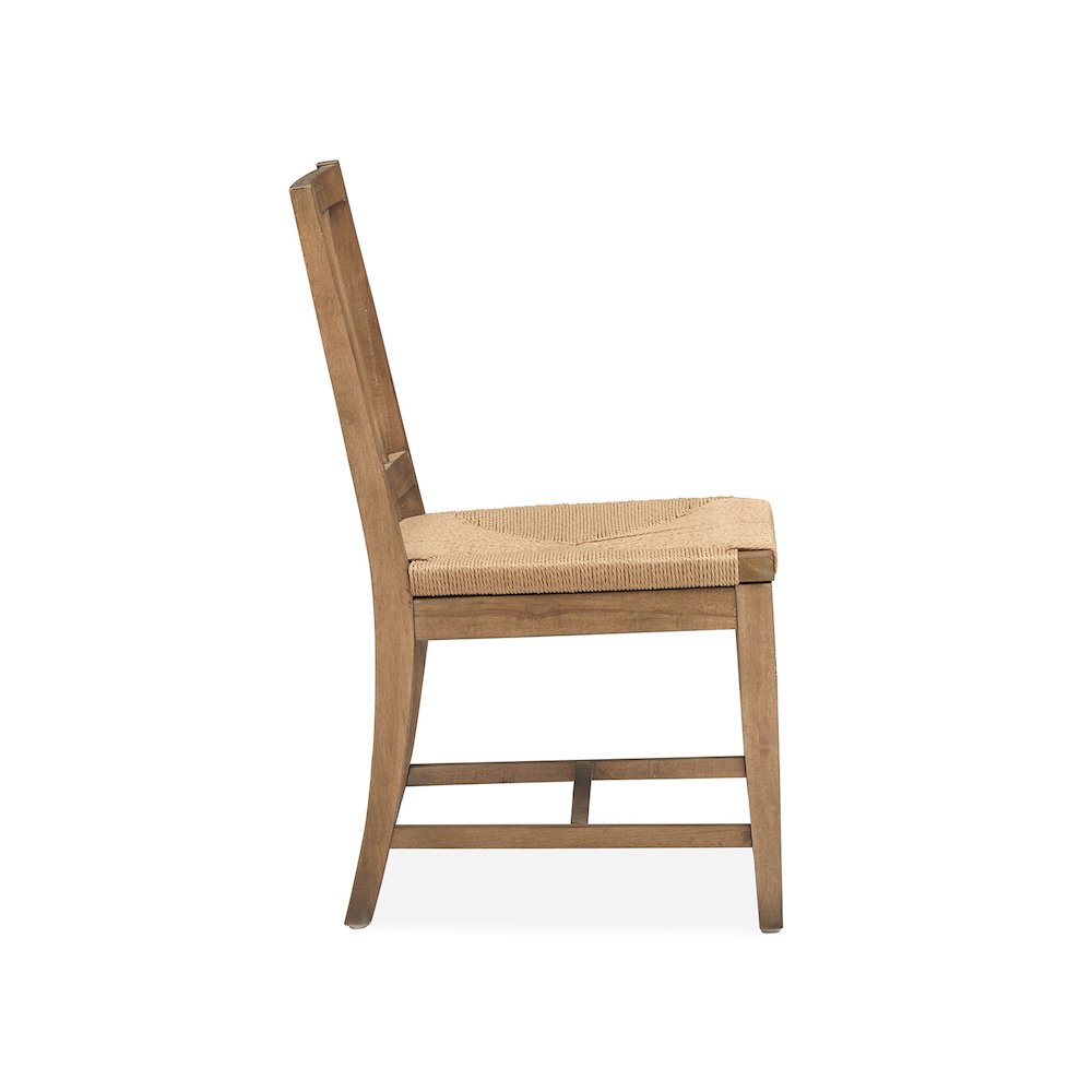 Lindon Belgian Wheat Paper Cord Side Chair Two Pack