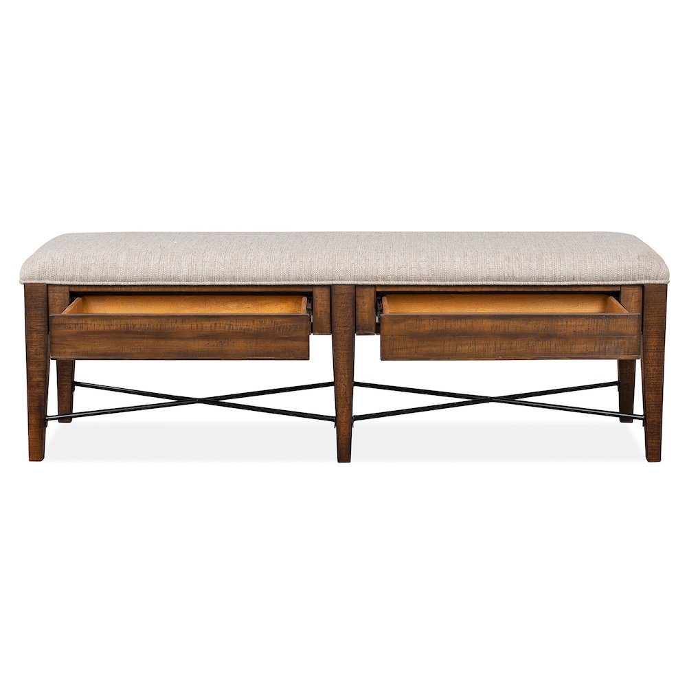 Bay Creek Toasted Nutmeg Upholstered Bench