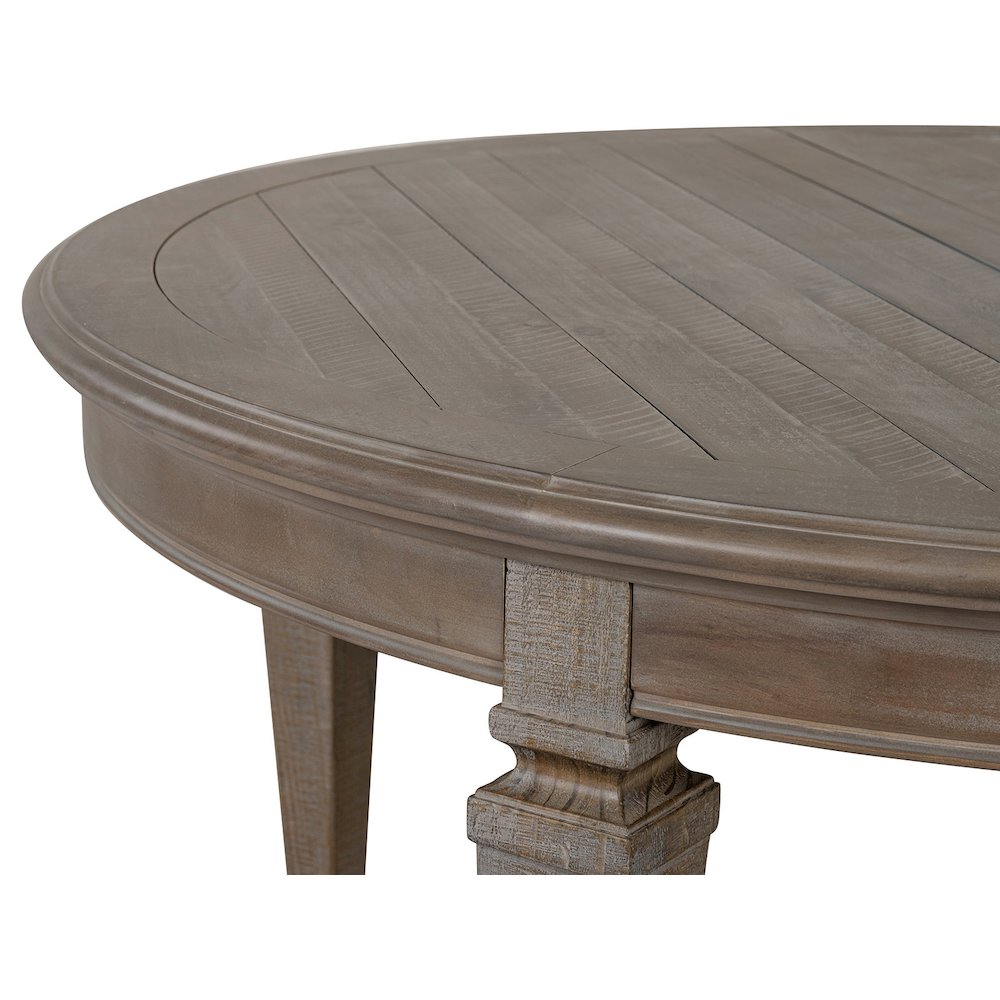 Lancaster Dovetail Grey Extendable Round Dining Table