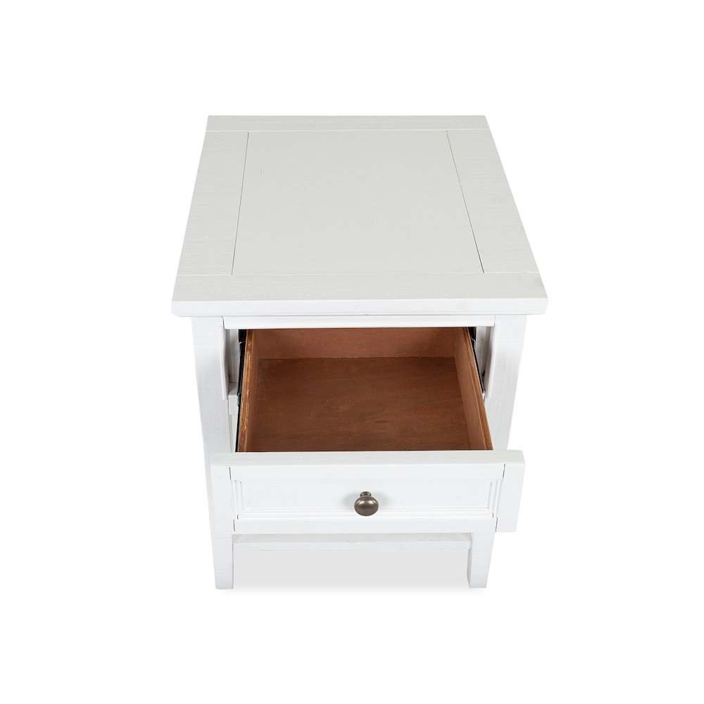 Heron Cove Chalk White Rectangular End Table