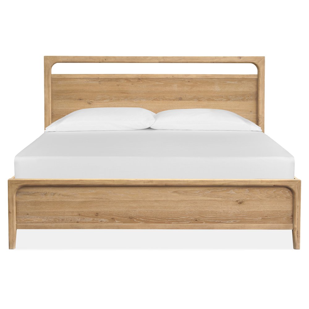 Somerset Butternut Queen Panel Bed