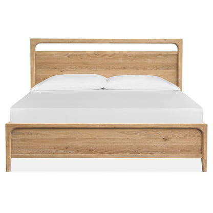 Somerset Butternut Queen Panel Bed