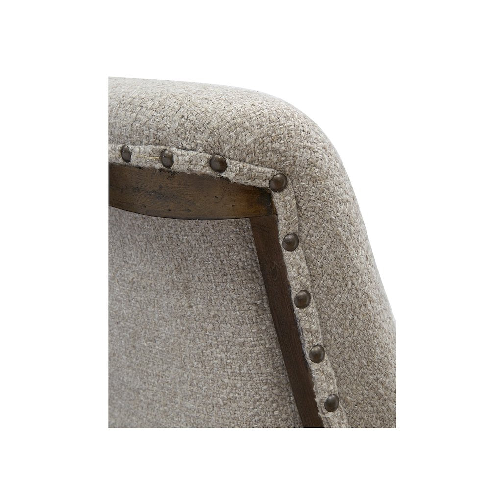 Roxbury Manor Homestead Brown Upholstered Bench