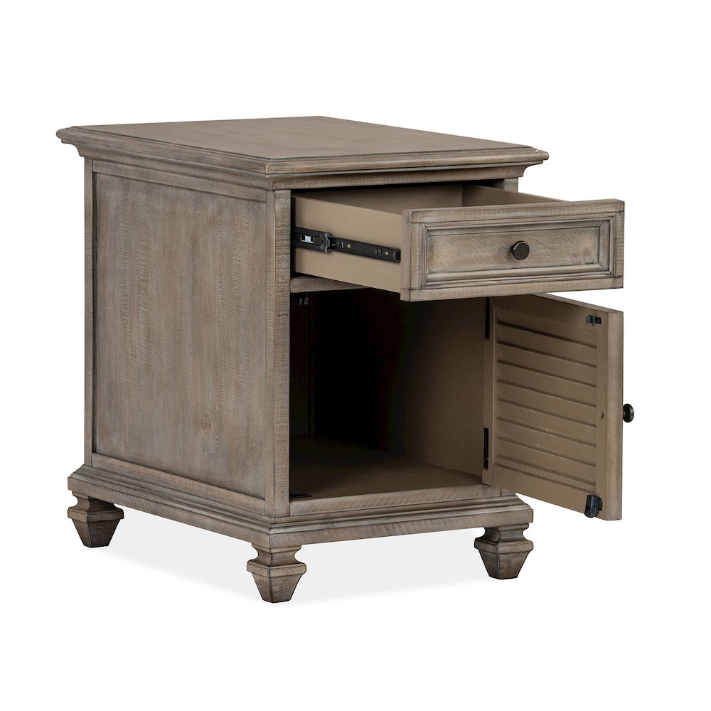 Lancaster Dovetail Grey Chairside End Table