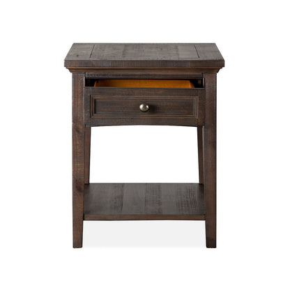 Westley Falls Graphite Rectangular End Table