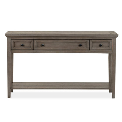 Paxton Place Dovetail Grey Rectangular Sofa Table