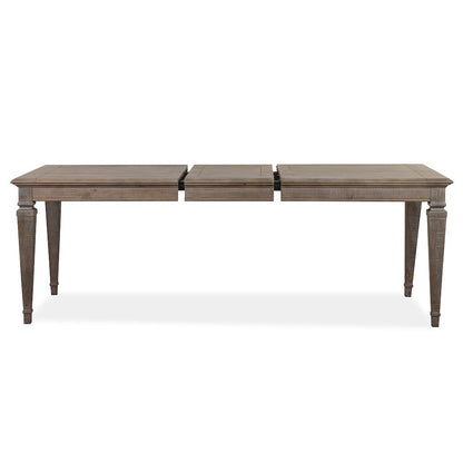 Lancaster Dovetail Grey Extendable Rectangular Dining Table