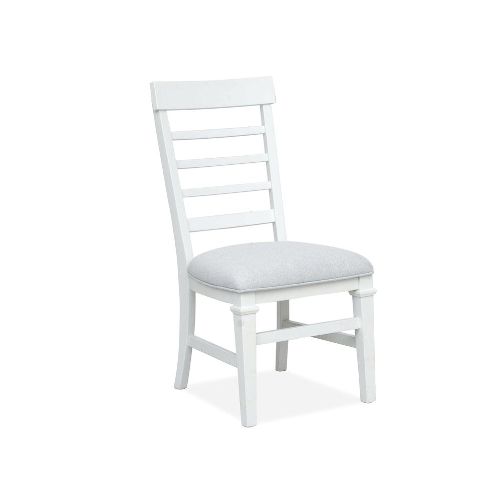 Charleston White Dove White Upholstered Side Chair Two Pack
