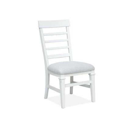 Charleston White Dove White Upholstered Side Chair Two Pack