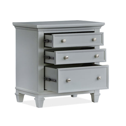Charleston Harbor Gray Grey Drawer Nightstand