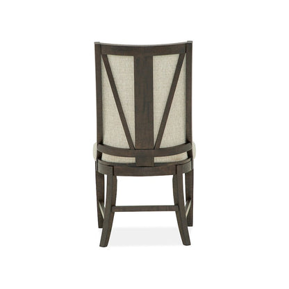 Westley Falls Graphite Upholstered Host Chair Two Pack