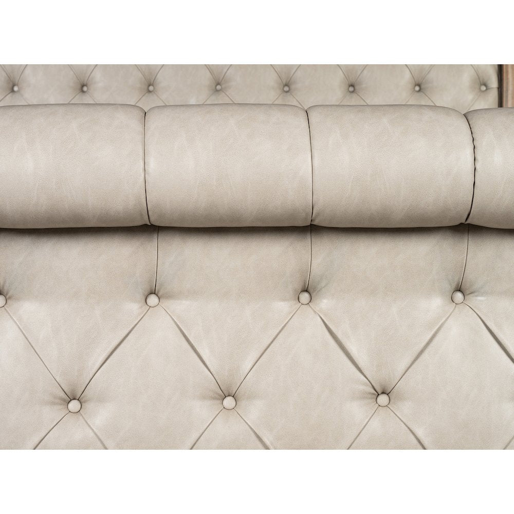 Marisol Fawn Queen Upholstered Sleigh Bed