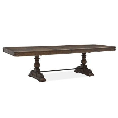 Durango Willadeene Brown Extendable Trestle Dining Table