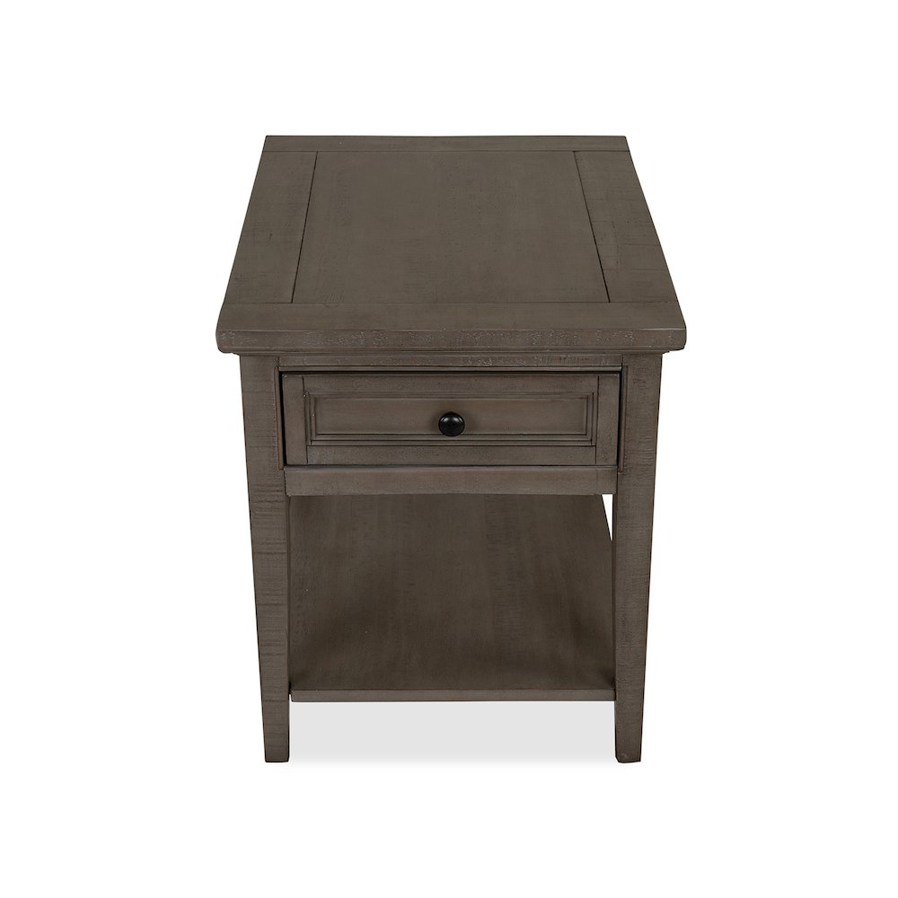 Paxton Place Dovetail Grey Rectangular End Table