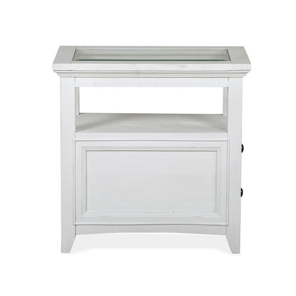 Heron Cove Chalk White Chairside End Table