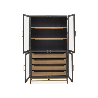 Lindon Coffee Bean Two Tone Cabinet