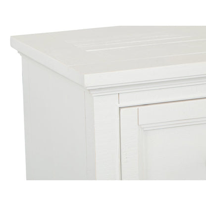 Heron Cove Chalk White And Dovetail Grey Small Drawer Nightstand