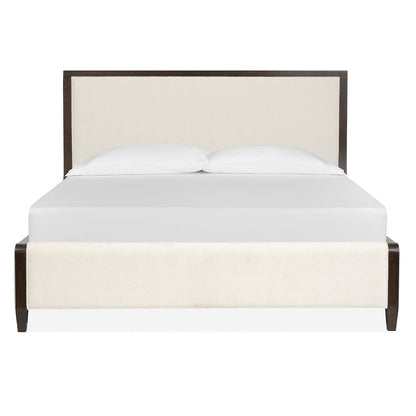 Rowan Espresso King Upholstered Panel Bed