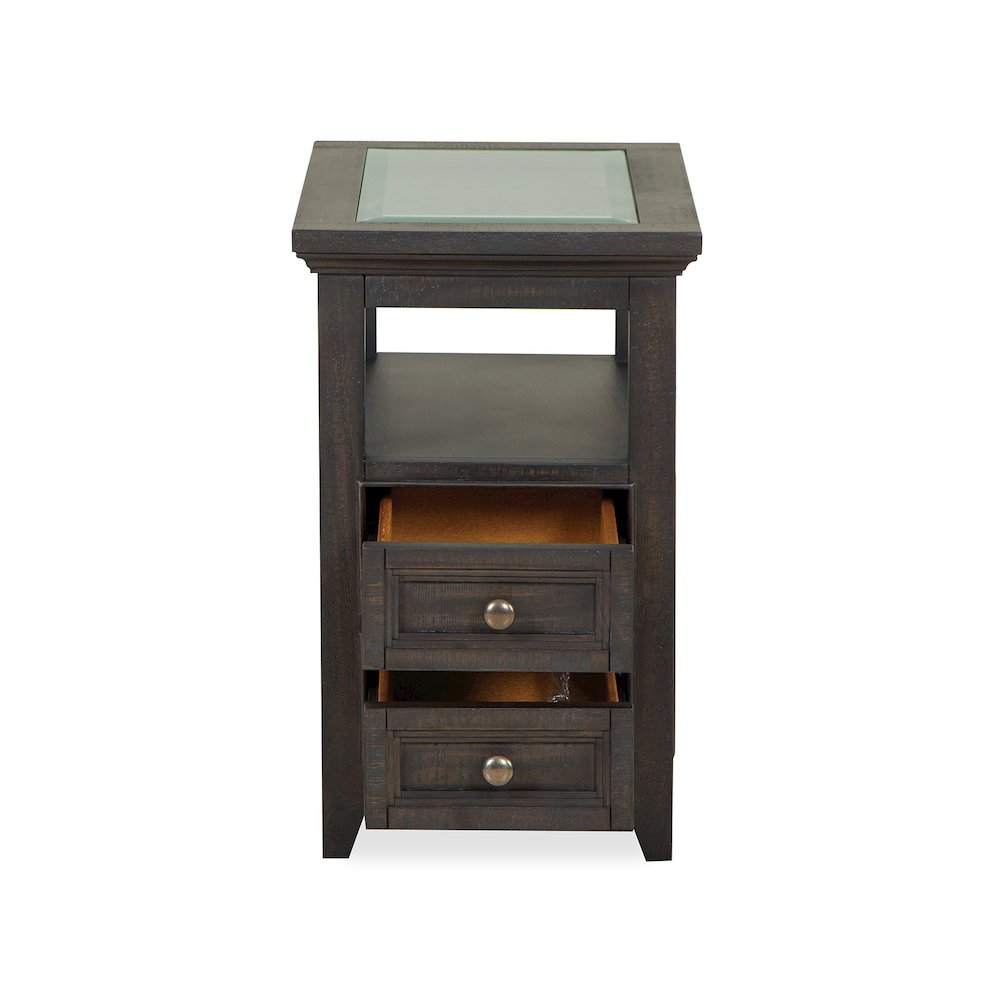 Westley Falls Graphite Chairside End Table