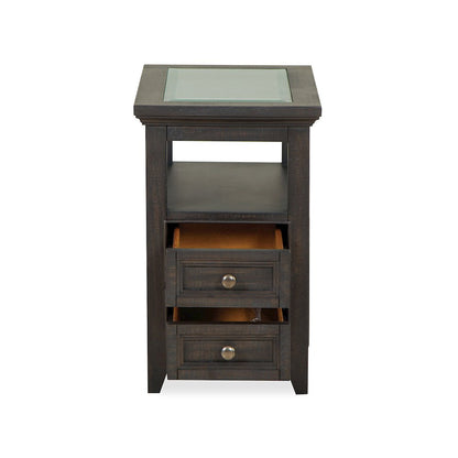 Westley Falls Graphite Chairside End Table