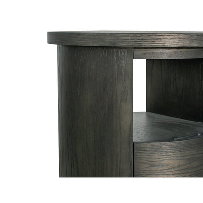 Bosley Coffee Bean Round End Table