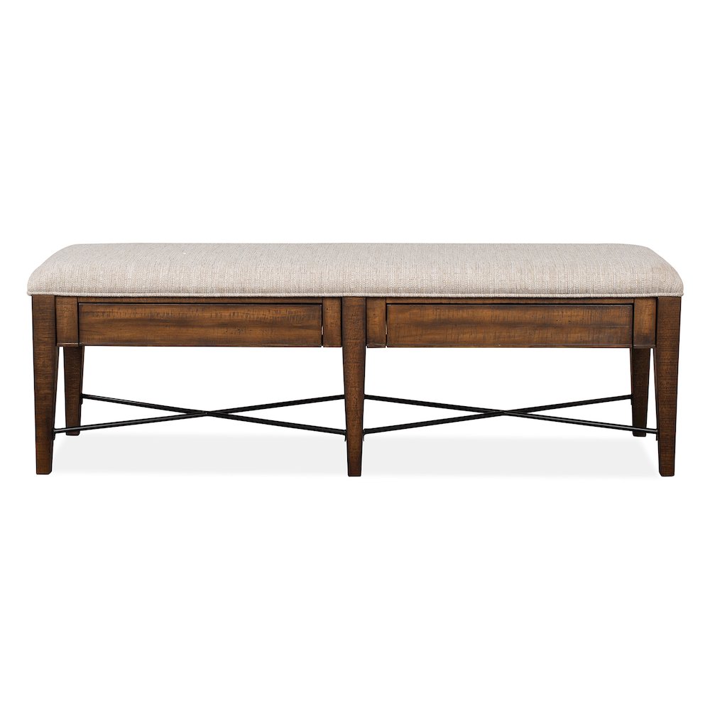 Bay Creek Toasted Nutmeg Upholstered Bench