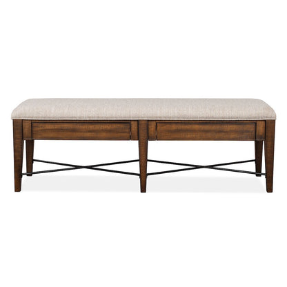 Bay Creek Toasted Nutmeg Upholstered Bench