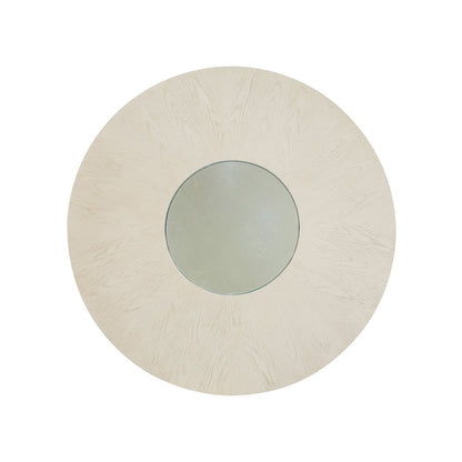Lenox Warm Silver And Acadia White Round Dining Table