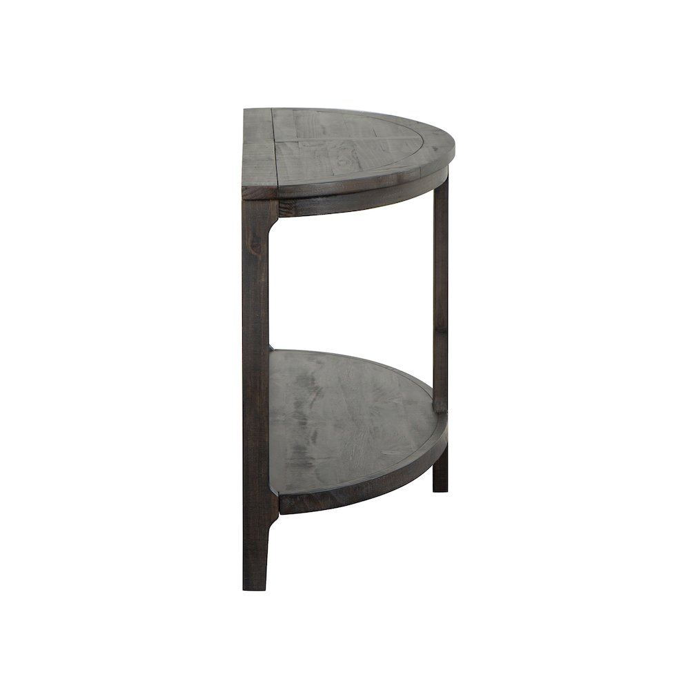 Boswell Peppercorn Demilune Sofa Table