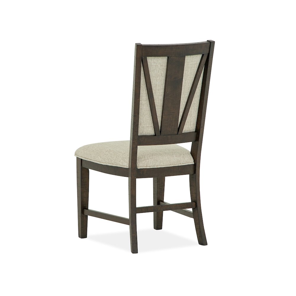 Westley Falls Graphite Step Upholstered Side Chair Two Pack