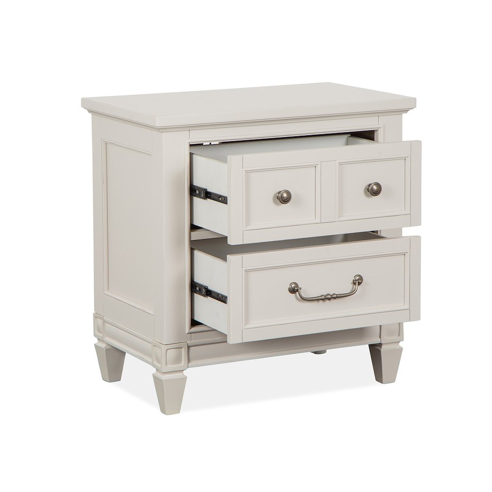 Willowbrook Egg Shell White With Slight Rub Through Drawer Nightstand