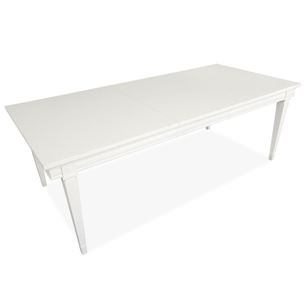 Willowbrook Egg Shell White Extendable Rectangular Dining Table