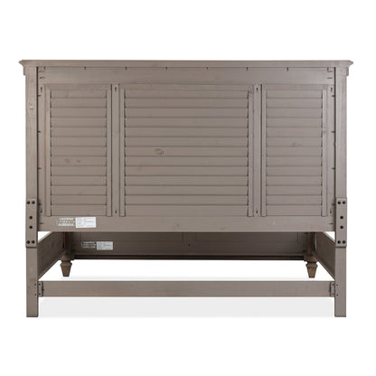Lancaster Dovetail Grey King Shutter Panel Bed
