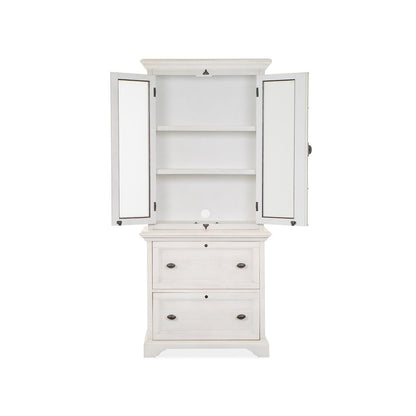Bronwyn Alabaster Lateral File With Hutch