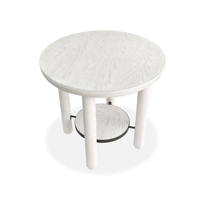 Sunset Cove Moonlight Pearl Round End Table