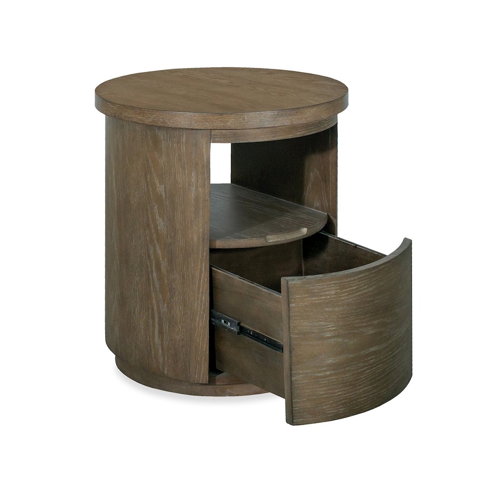 Bosley Lt. Brown Porpoise Round End Table