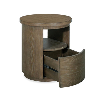 Bosley Lt. Brown Porpoise Round End Table