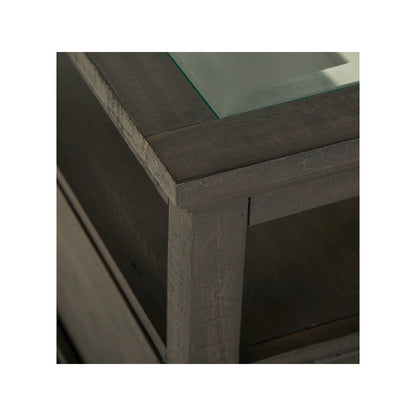Westley Falls Graphite Chairside End Table