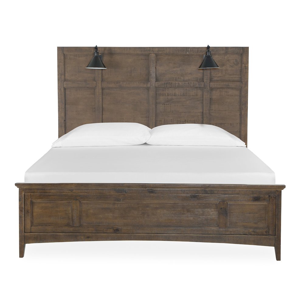 Bay Creek Toasted Nutmeg King Lamp Panel Bed