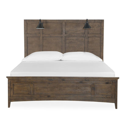 Bay Creek Toasted Nutmeg King Lamp Panel Bed