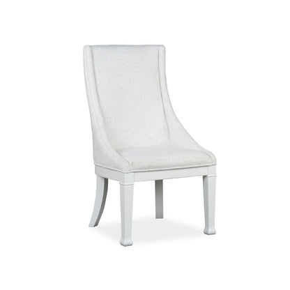 Kingston Whisper White And Cerused Nutmeg Upholstered Host Chair Two Pack