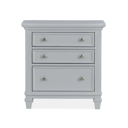 Charleston Harbor Gray Grey Drawer Nightstand