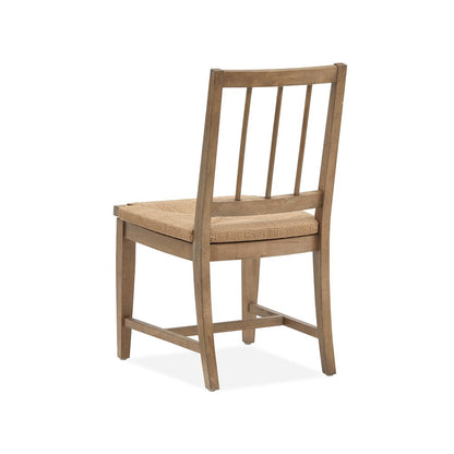 Lindon Belgian Wheat Paper Cord Side Chair Two Pack