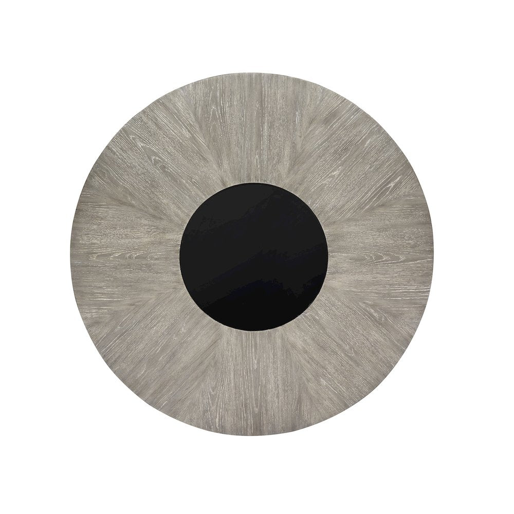 Ryker Nocturn Black And Coventry Grey Round Dining Table