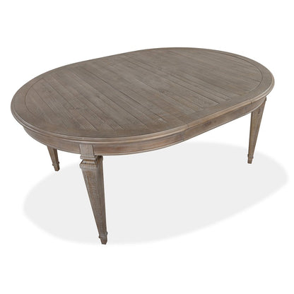 Lancaster Dovetail Grey Extendable Round Dining Table